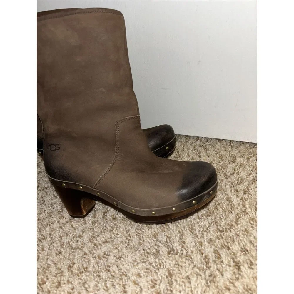 Ugg Lynnea Clog Boot 5/EU36 Shearling Winter Warm Snow Boho Gorp Goblin Minimal‎